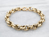 Woven 18-Karat Gold Chain Link Bracelet