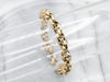 Woven 18-Karat Gold Chain Link Bracelet