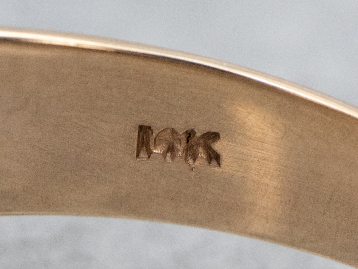 Two Tone Gold Men's Diamond Ring