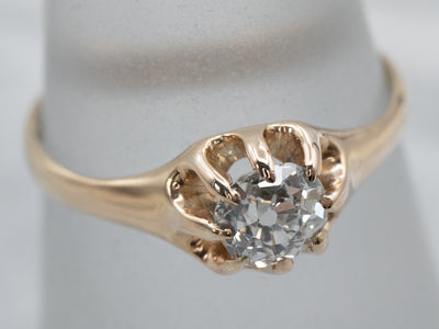 Victorian Old Mine Cut Diamond Engagement Ring