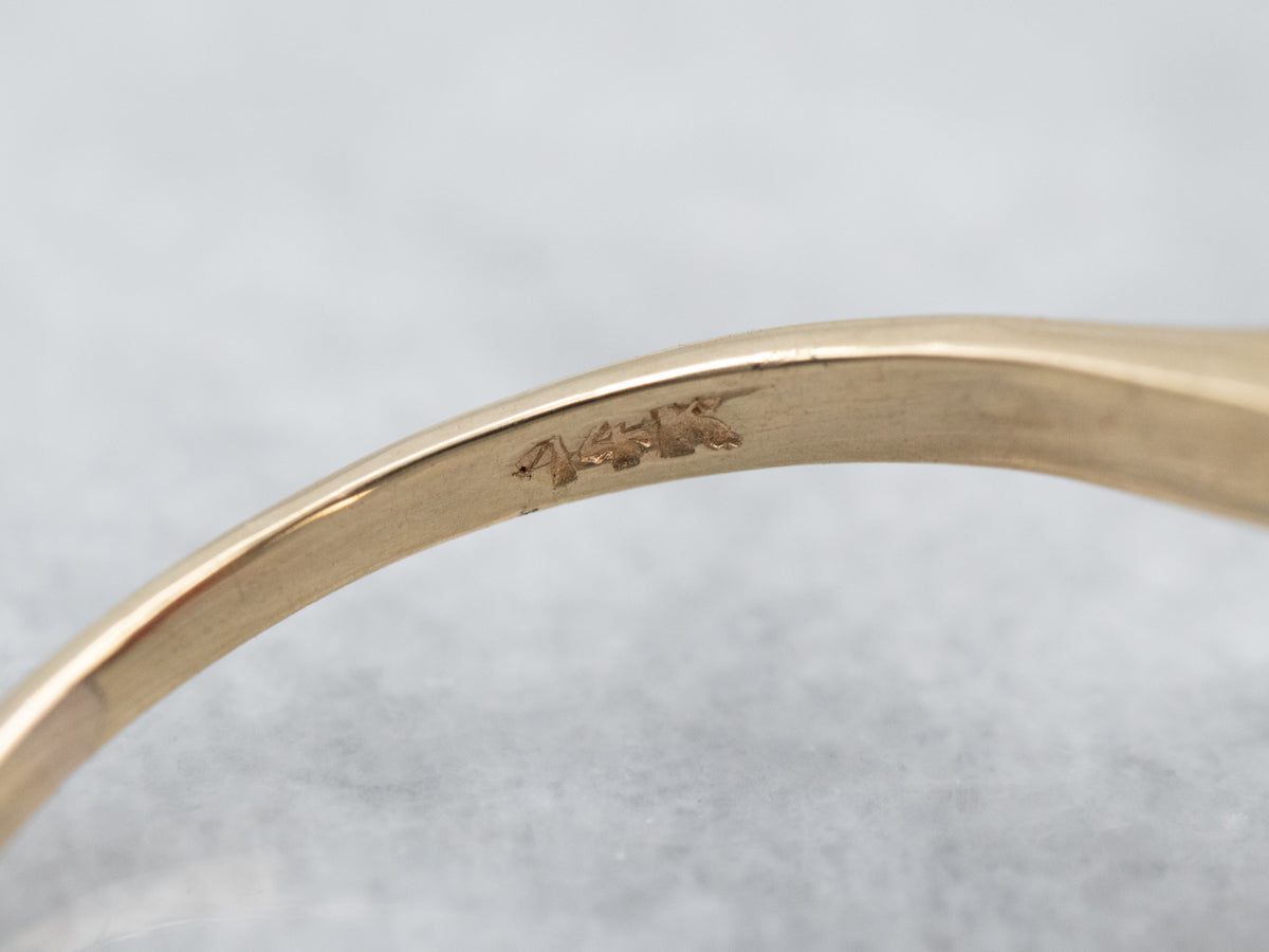 Anillo de cóctel vintage de granate piropo