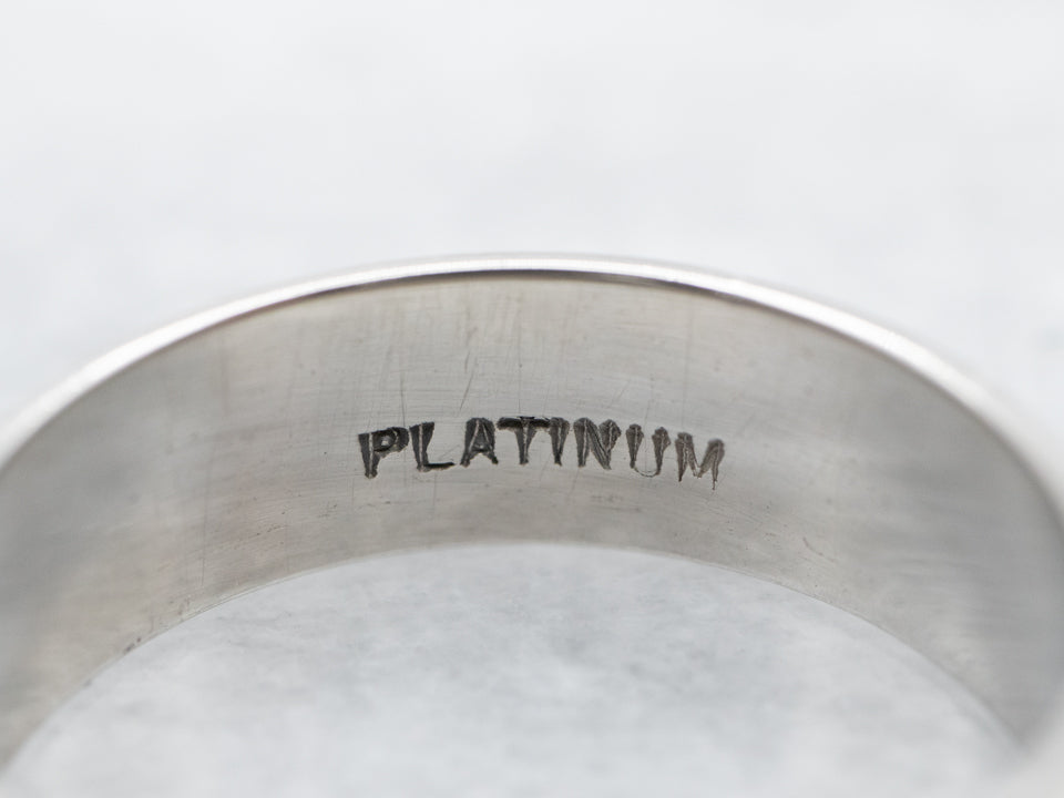 Banda de borde milgrain de platino