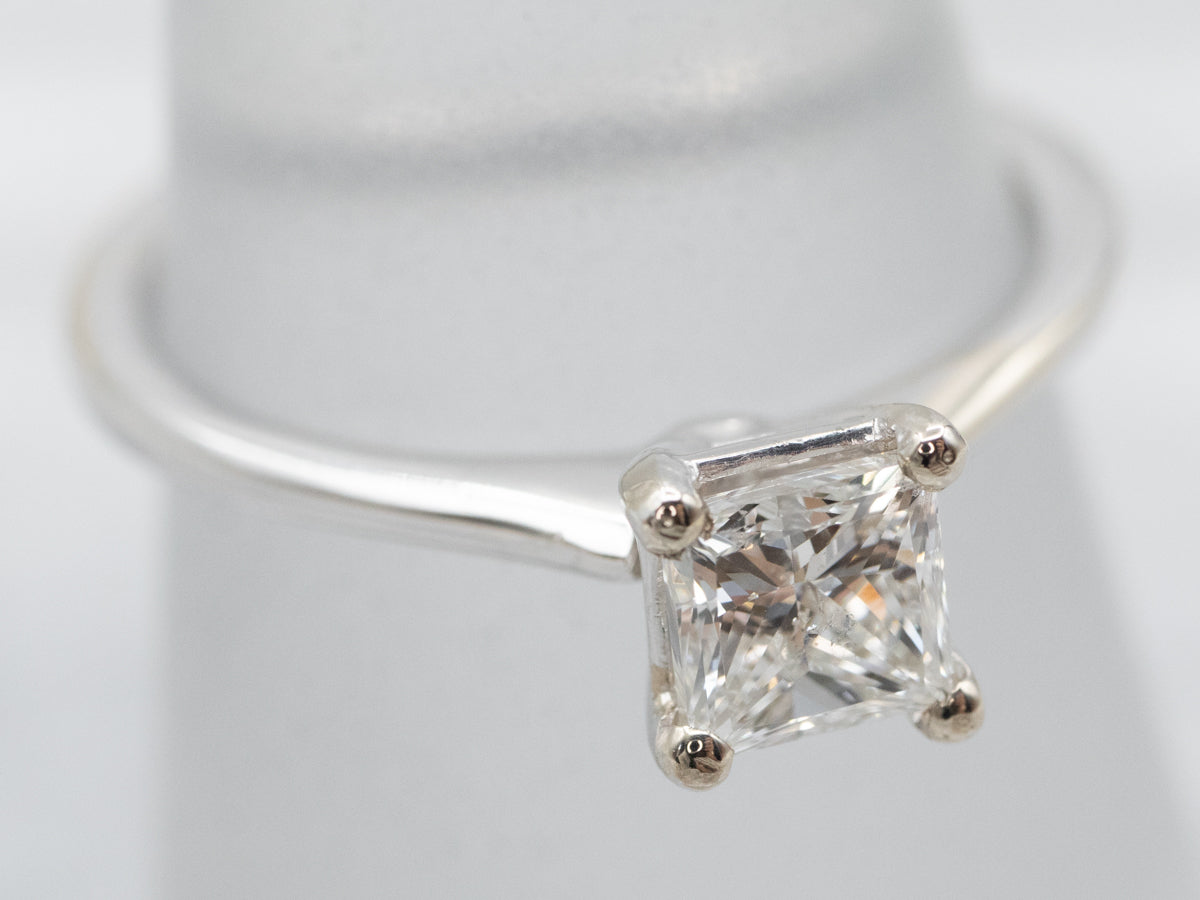 Modern Princess Cut Diamond Engagement Ring
