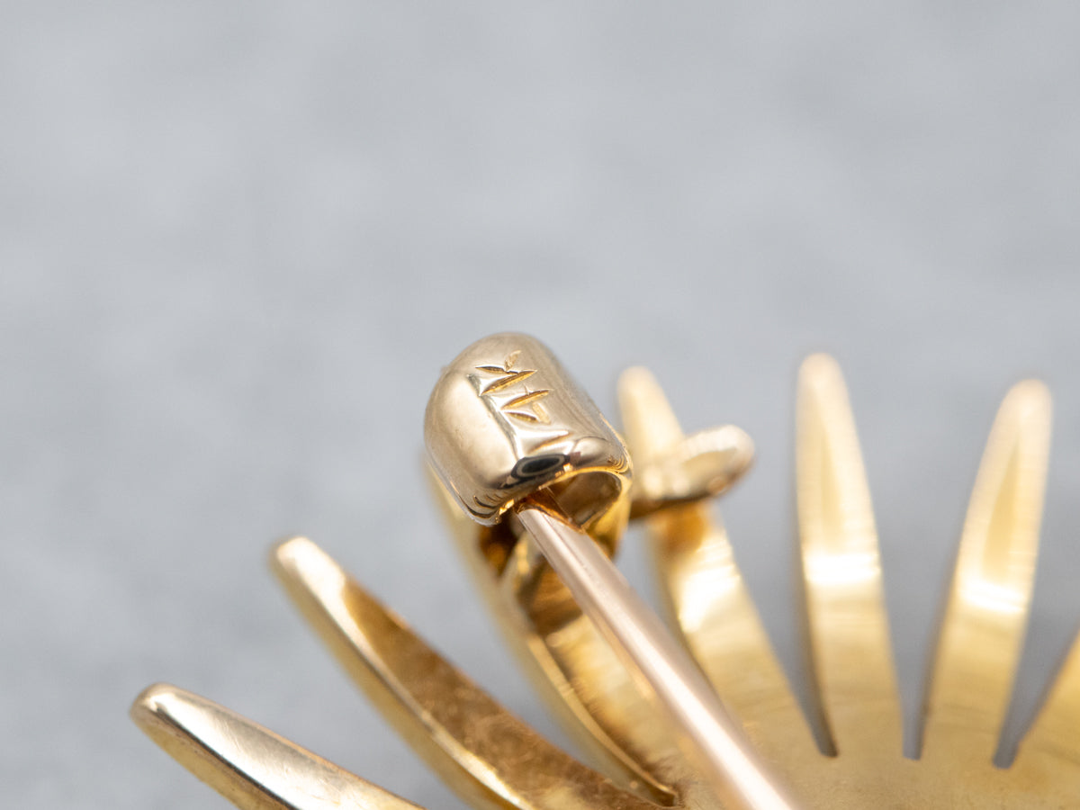 Broche o colgante con forma de estrella de diamantes de talla europea