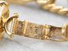 Vintage High Karat Gold Sapphire Accented Chain Bracelet