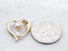 Looping Diamond Gold Heart Pendant