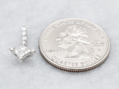 Modern Diamond Drop Pendant