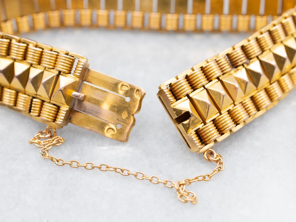 Retro Era Panel Link Bracelet