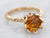 Twisting Fire Opal Yellow Gold Ring