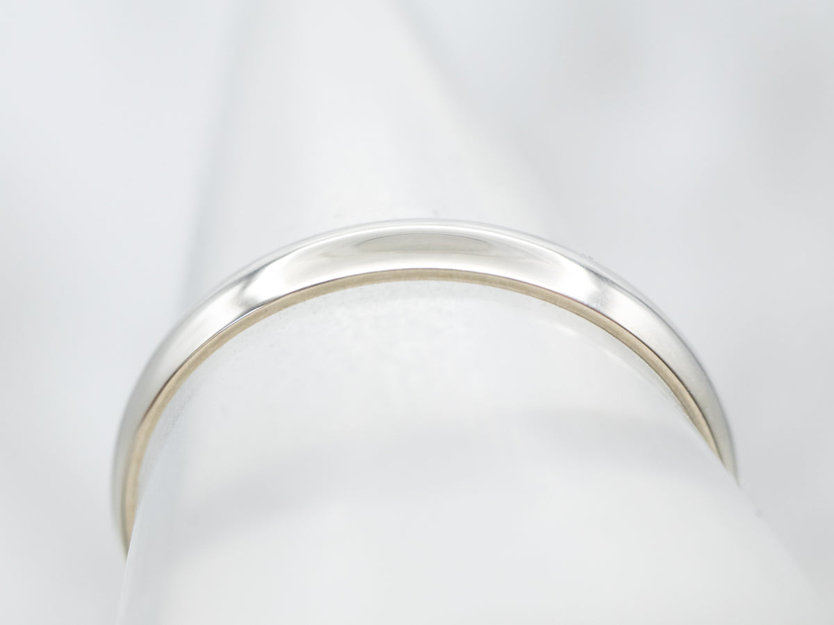 Plain White Gold Band