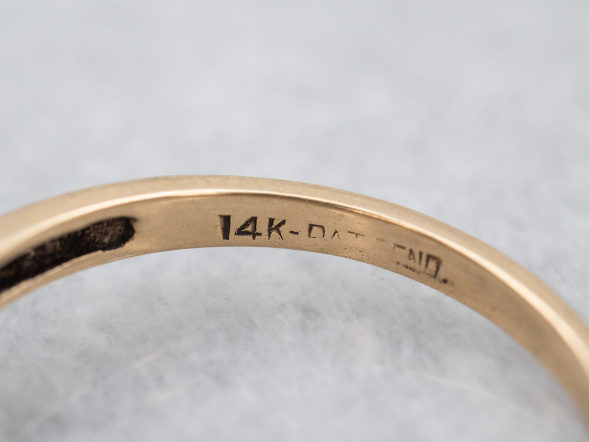 Dark Purple Sapphire Solitaire Ring