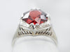 Art Deco Fancy Cut Garnet Ring
