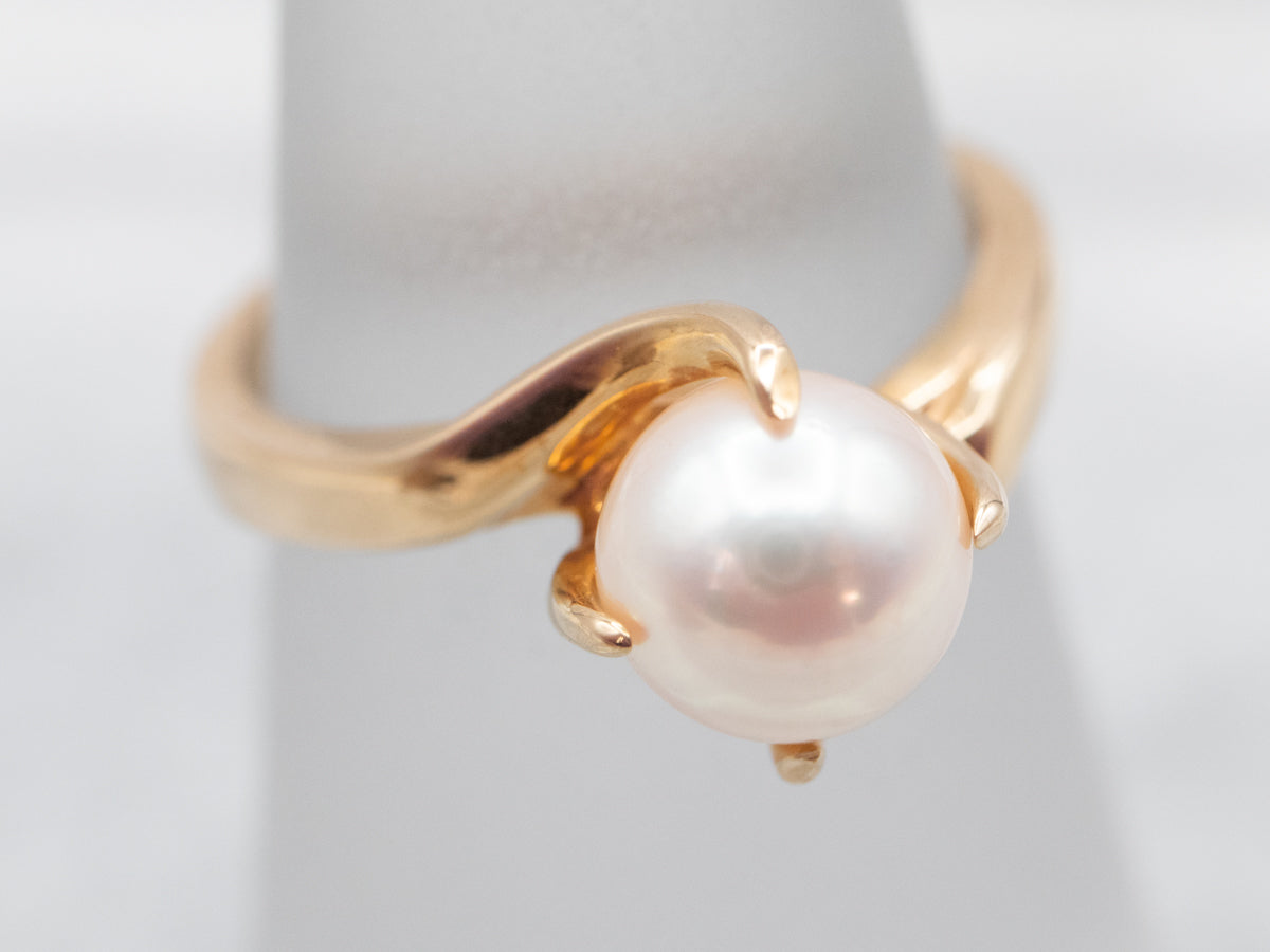Vintage Pearl Bypass Ring