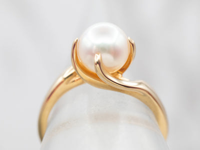 Vintage Pearl Bypass Ring