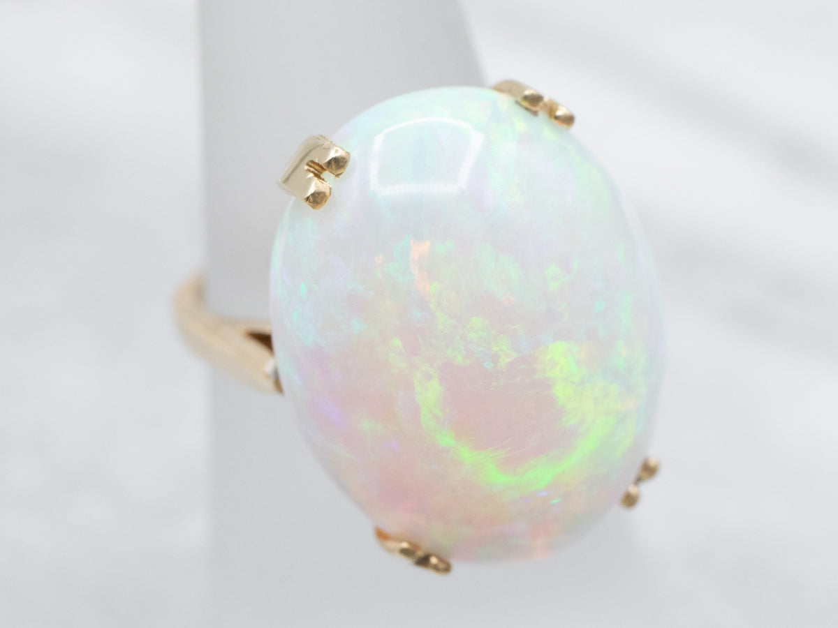 Vintage Opal Solitaire Ring