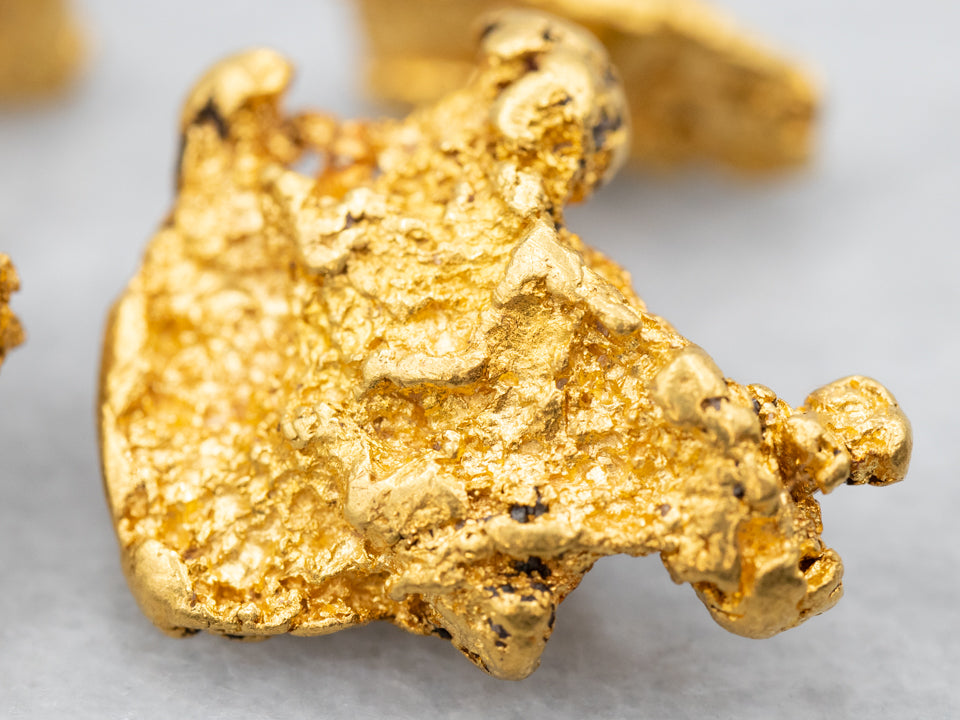 22K Gold Nugget Cufflinks