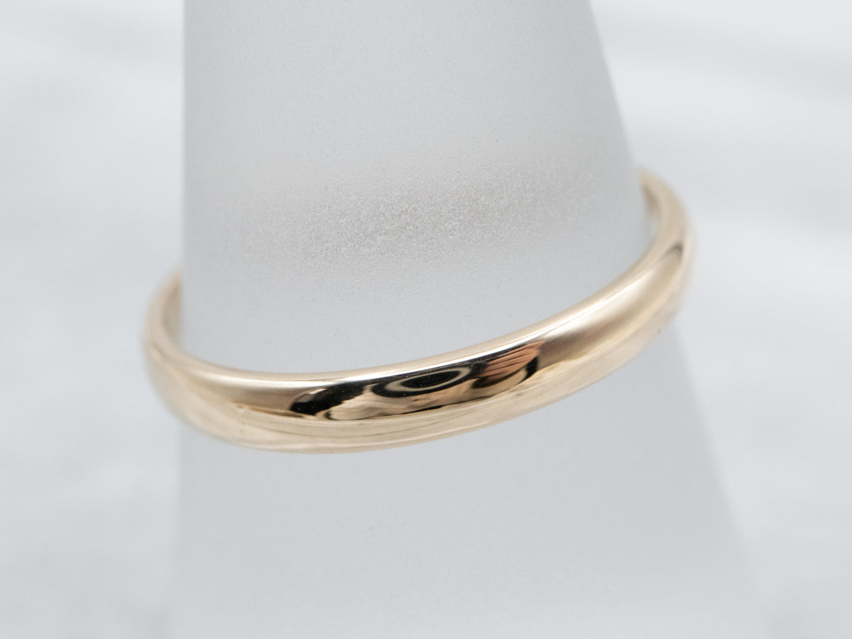Thin Yellow Gold Band