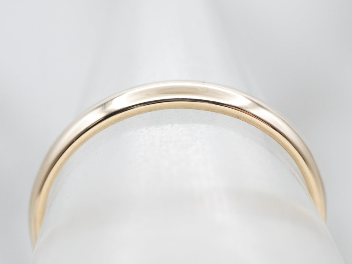 Thin Yellow Gold Band