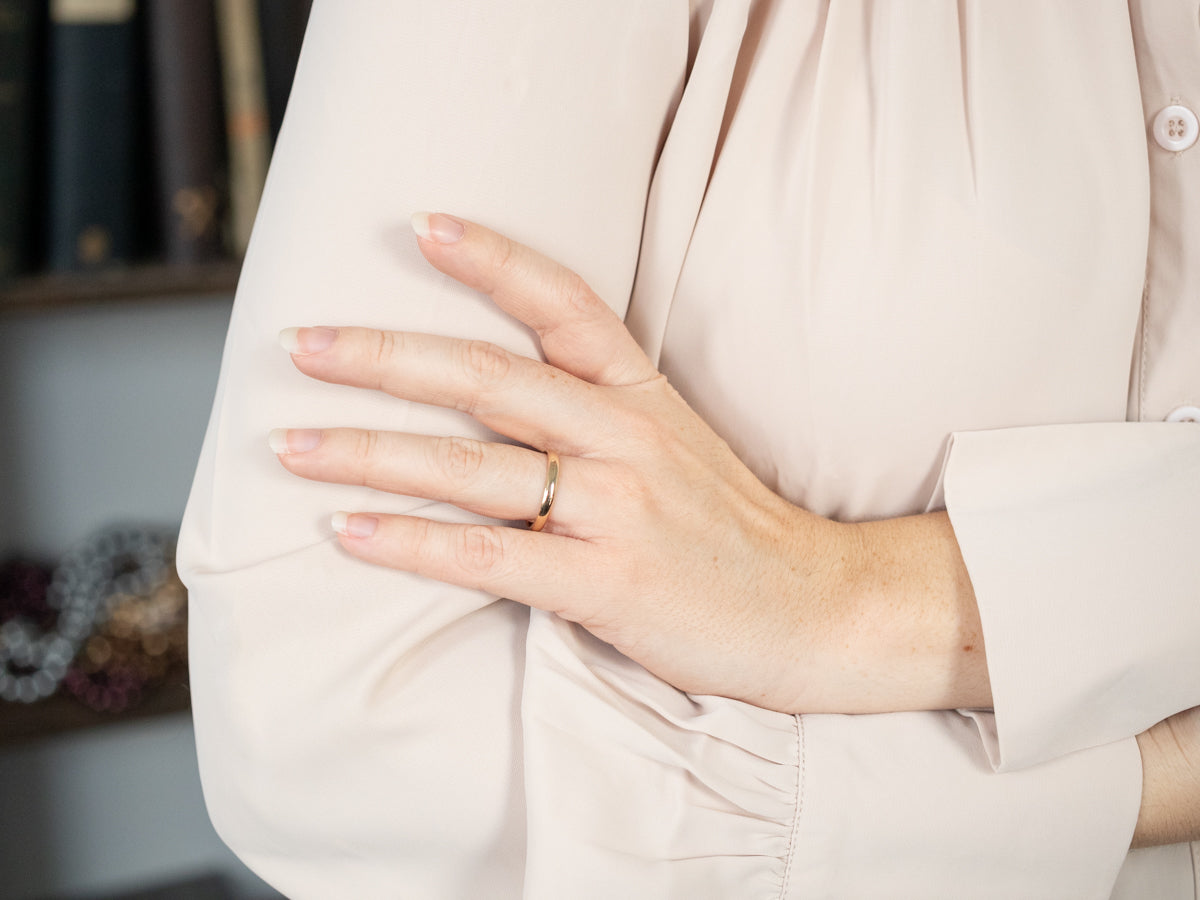 Thin Yellow Gold Band