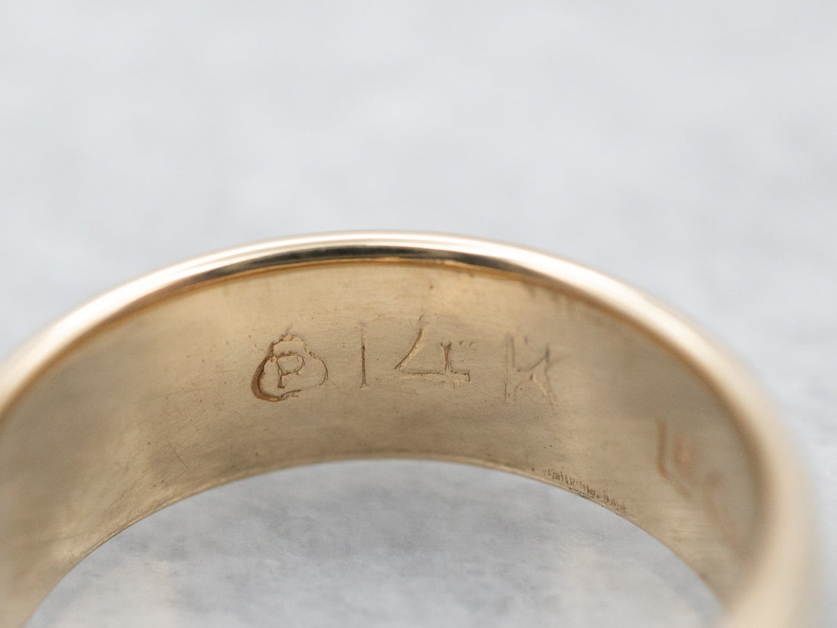 Plain Yellow Gold Unisex Band