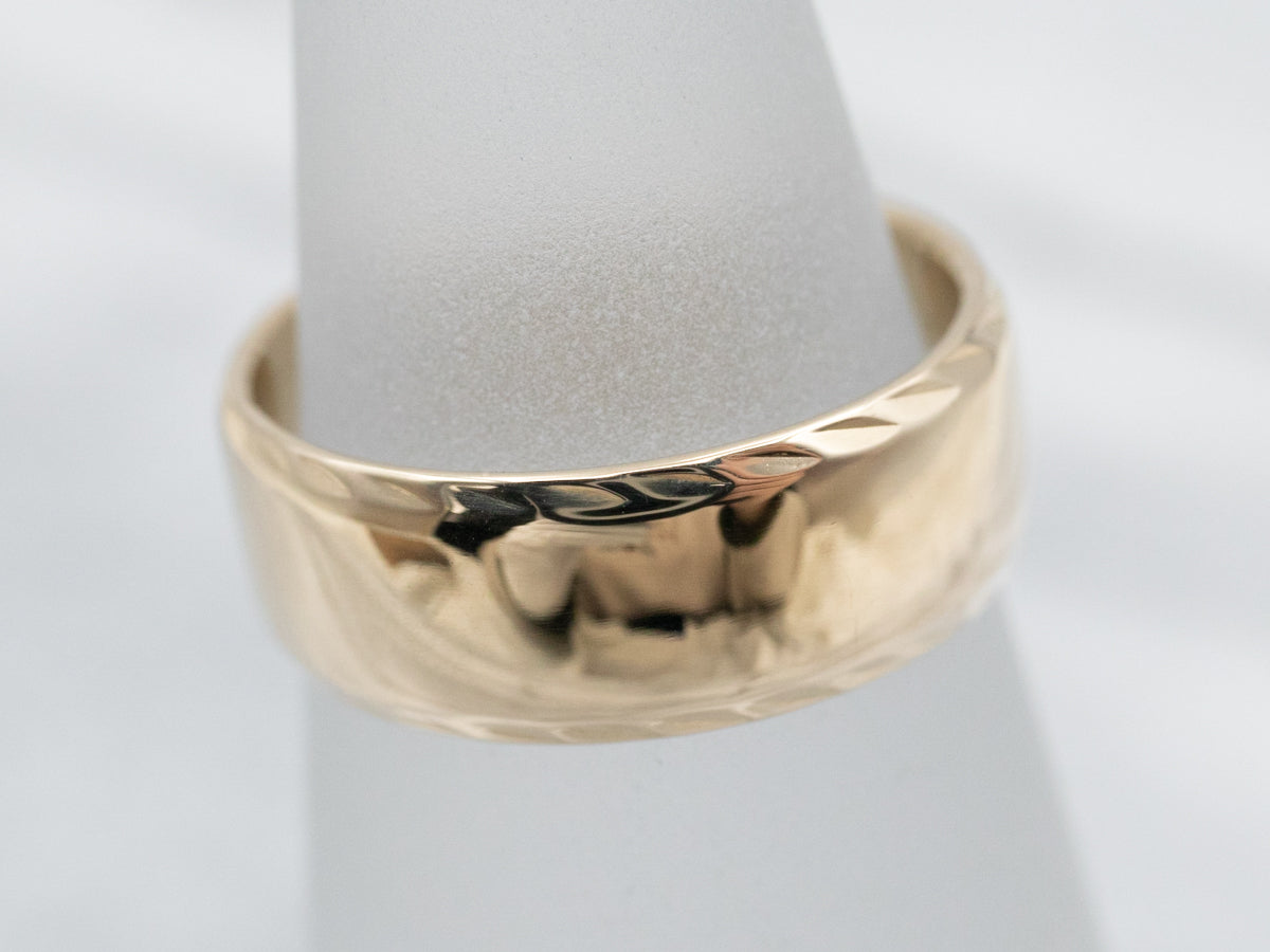 Plain Yellow Gold Unisex Band