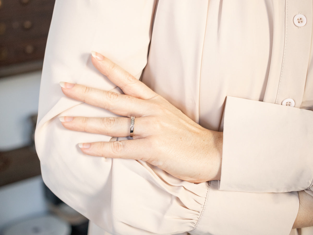 Platinum Diamond Encrusted Band