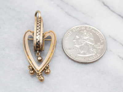 Victorian Yellow Gold Heart Pendant