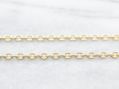 Long Gold Cable Chain