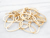 Modernist Gold Oval Link Chain Necklace