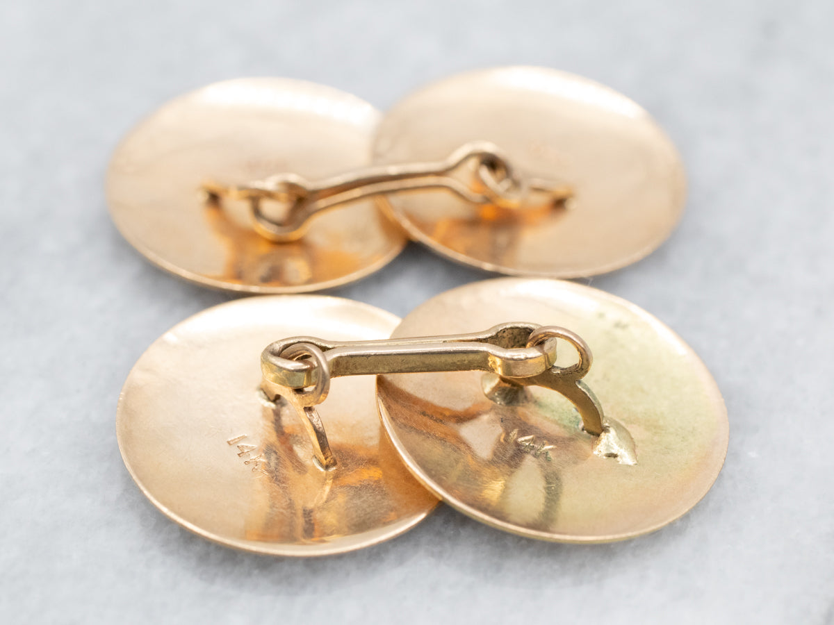 Vintage Etched Patterned Cufflinks