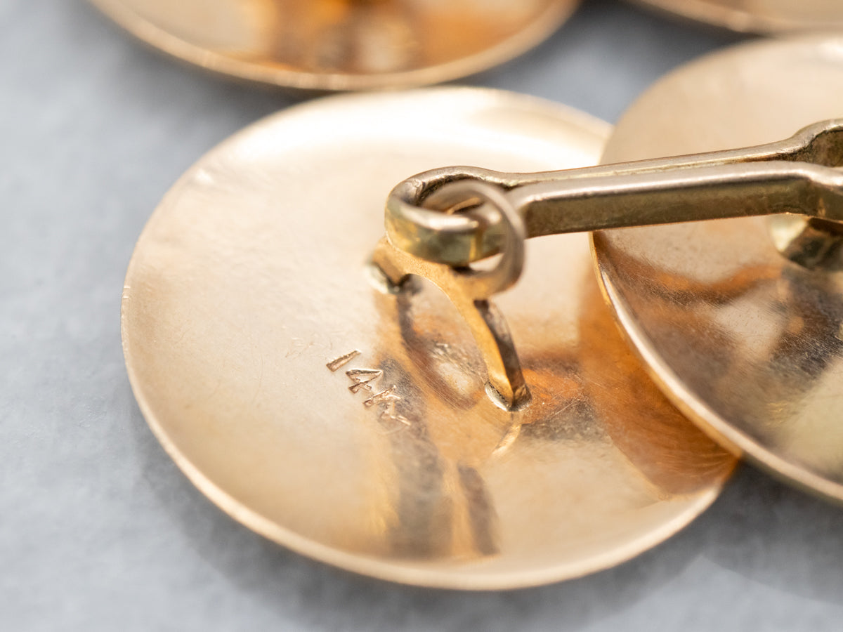 Vintage Etched Patterned Cufflinks