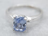 Periwinkle Sapphire Solitaire Ring