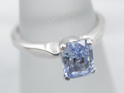 Periwinkle Sapphire Solitaire Ring