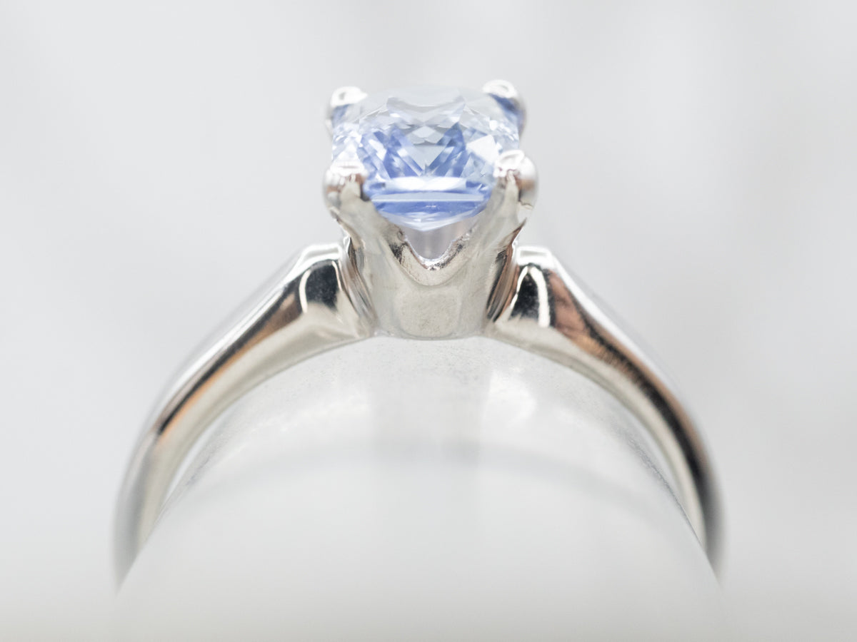 Periwinkle Sapphire Solitaire Ring