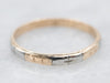 Vintage Two Tone Gold Pattern Band