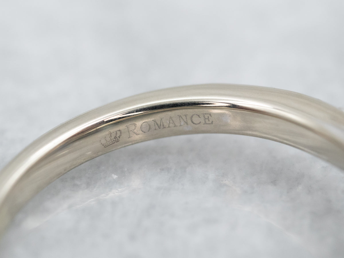 Ceylon Sapphire and Diamond Bypass Ring