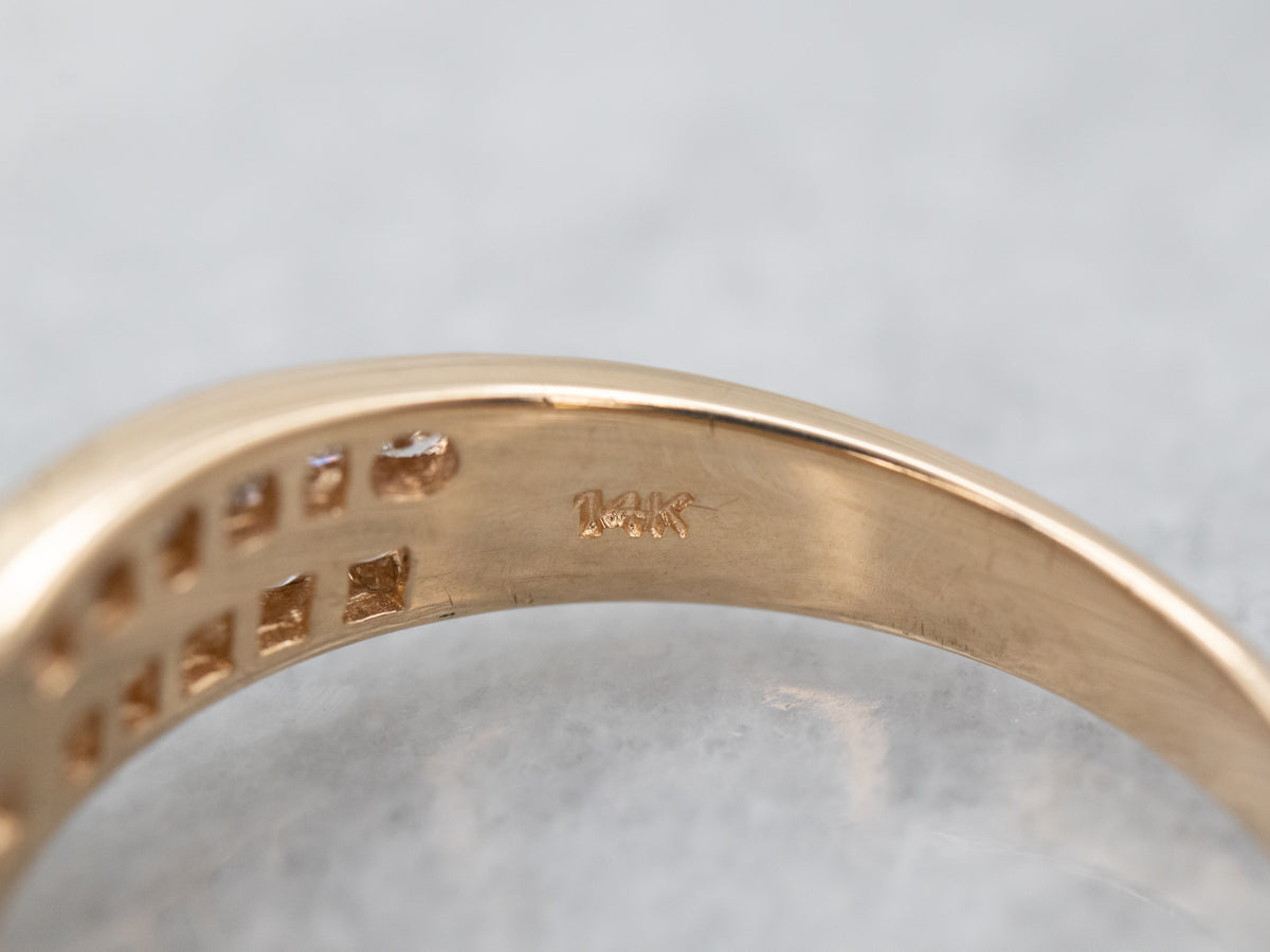 Modernist Multi Cut Diamond Bypass Band