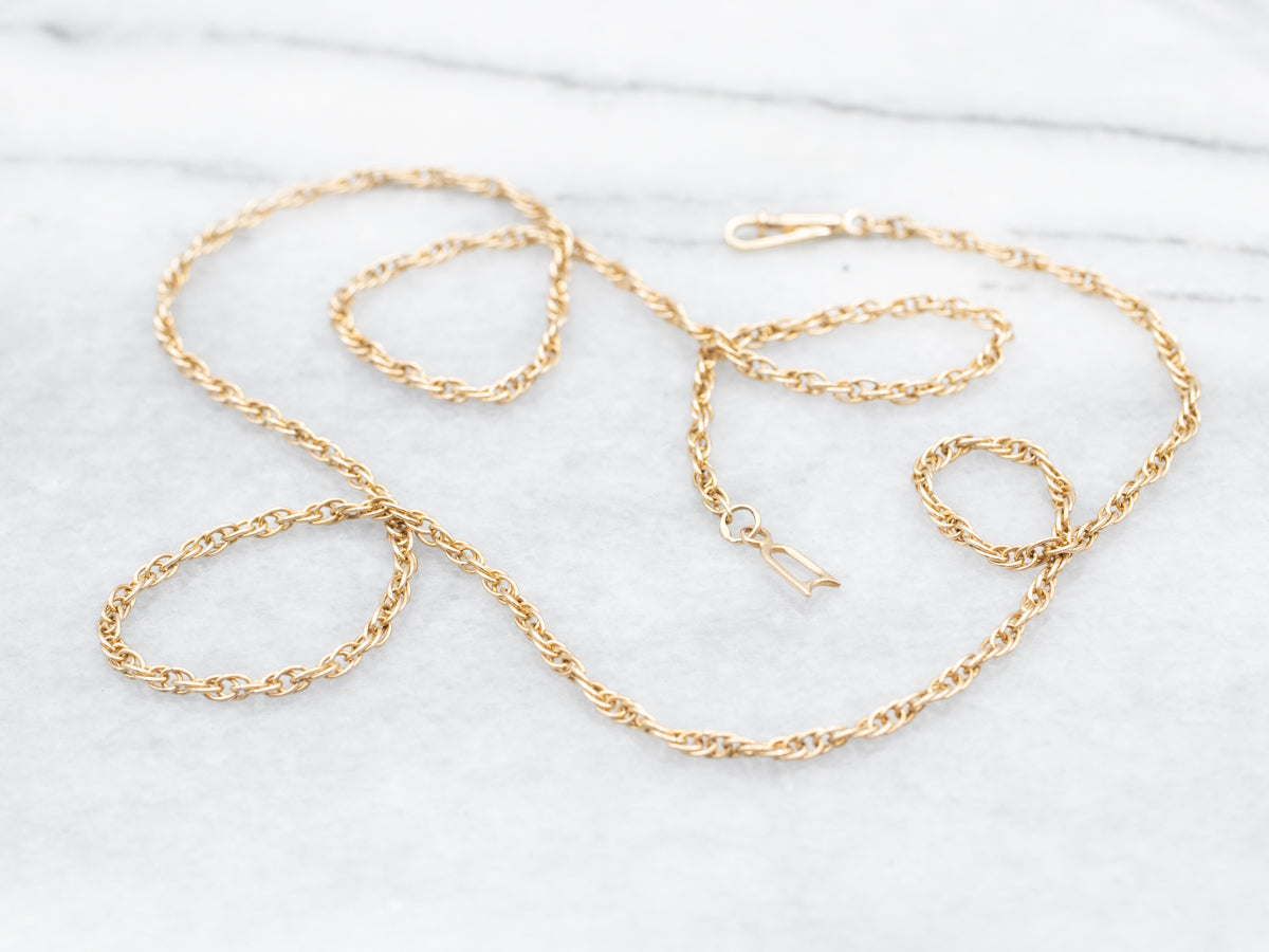 14K Yellow Gold Rope Chain