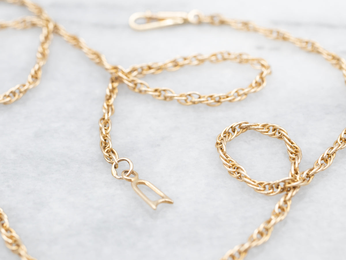 14K Yellow Gold Rope Chain