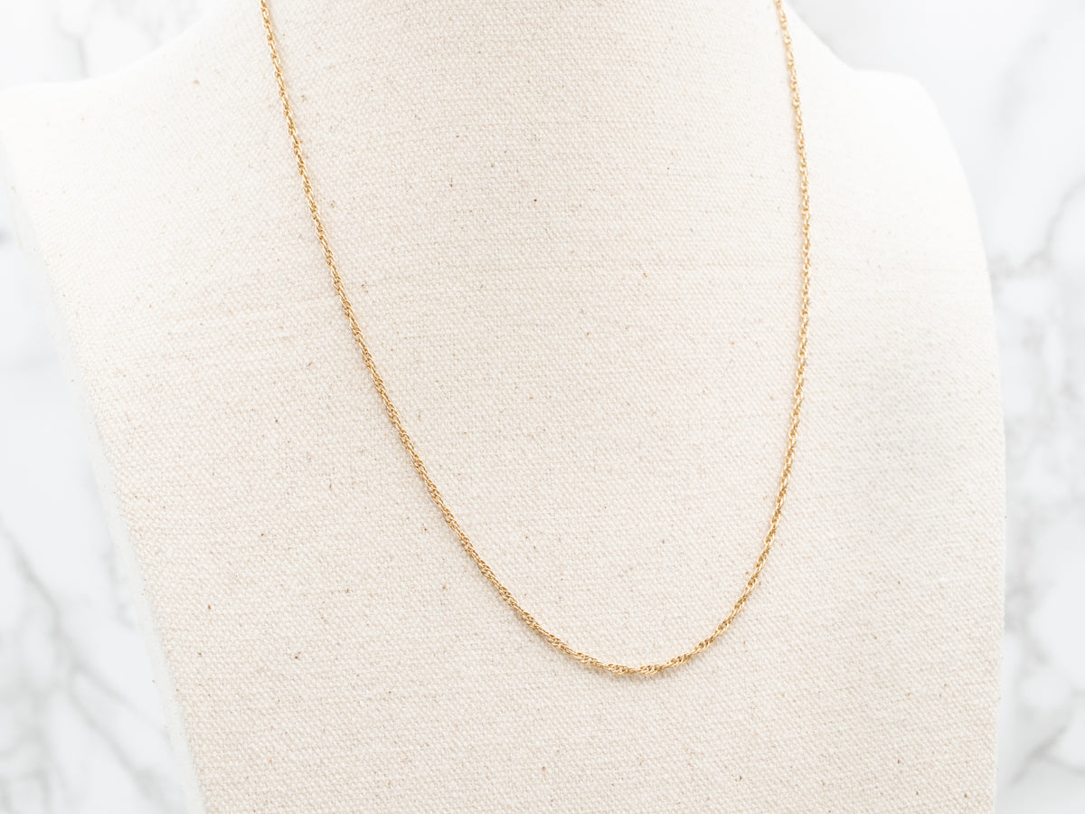 14K Yellow Gold Rope Chain
