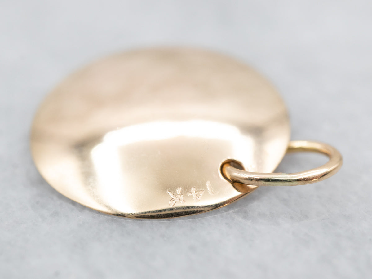 Vintage Gold Nugget Panning Charm Pendant