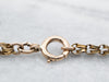 Long Antique Gold Rolo Link Chain Necklace
