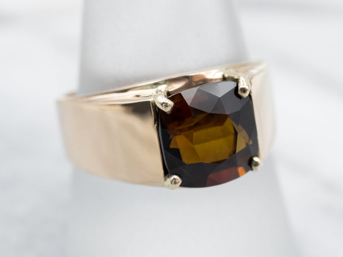 Vintage Dravite Tourmaline Ring