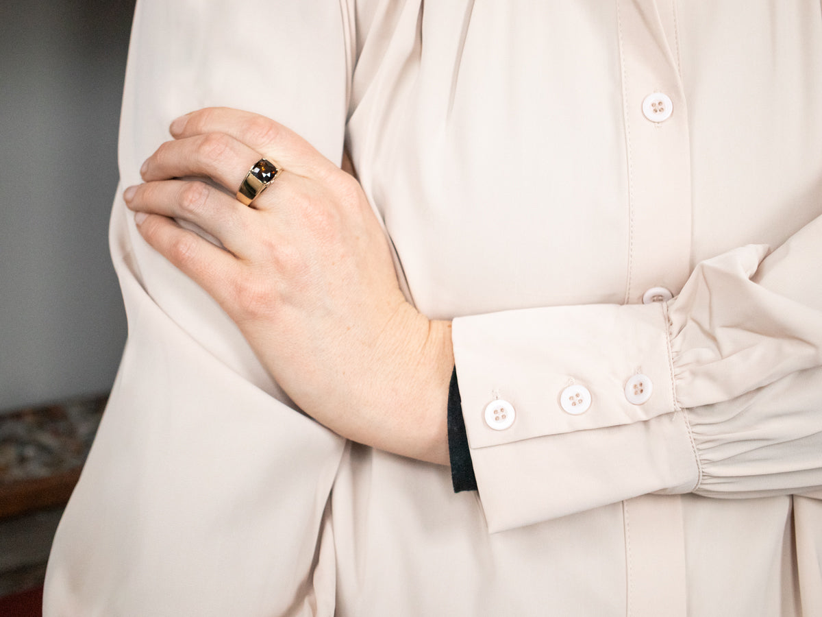 Vintage Dravite Tourmaline Ring