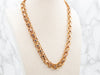 Ornate Gold Book Link Chain Necklace