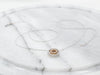 Two Toned Diamond Encrusted Concentric Circles Necklace
