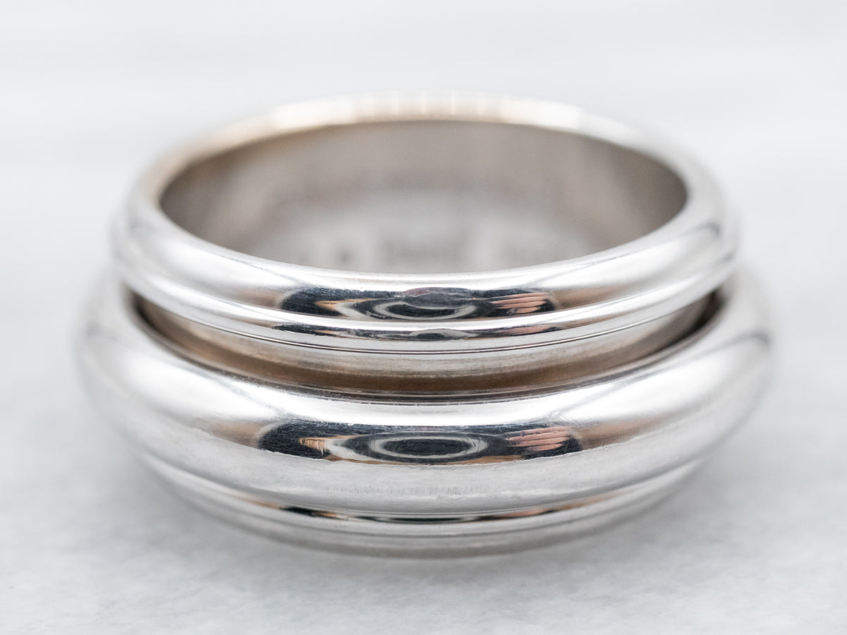 Bold 18-Karat Gold Piaget Spinner Band