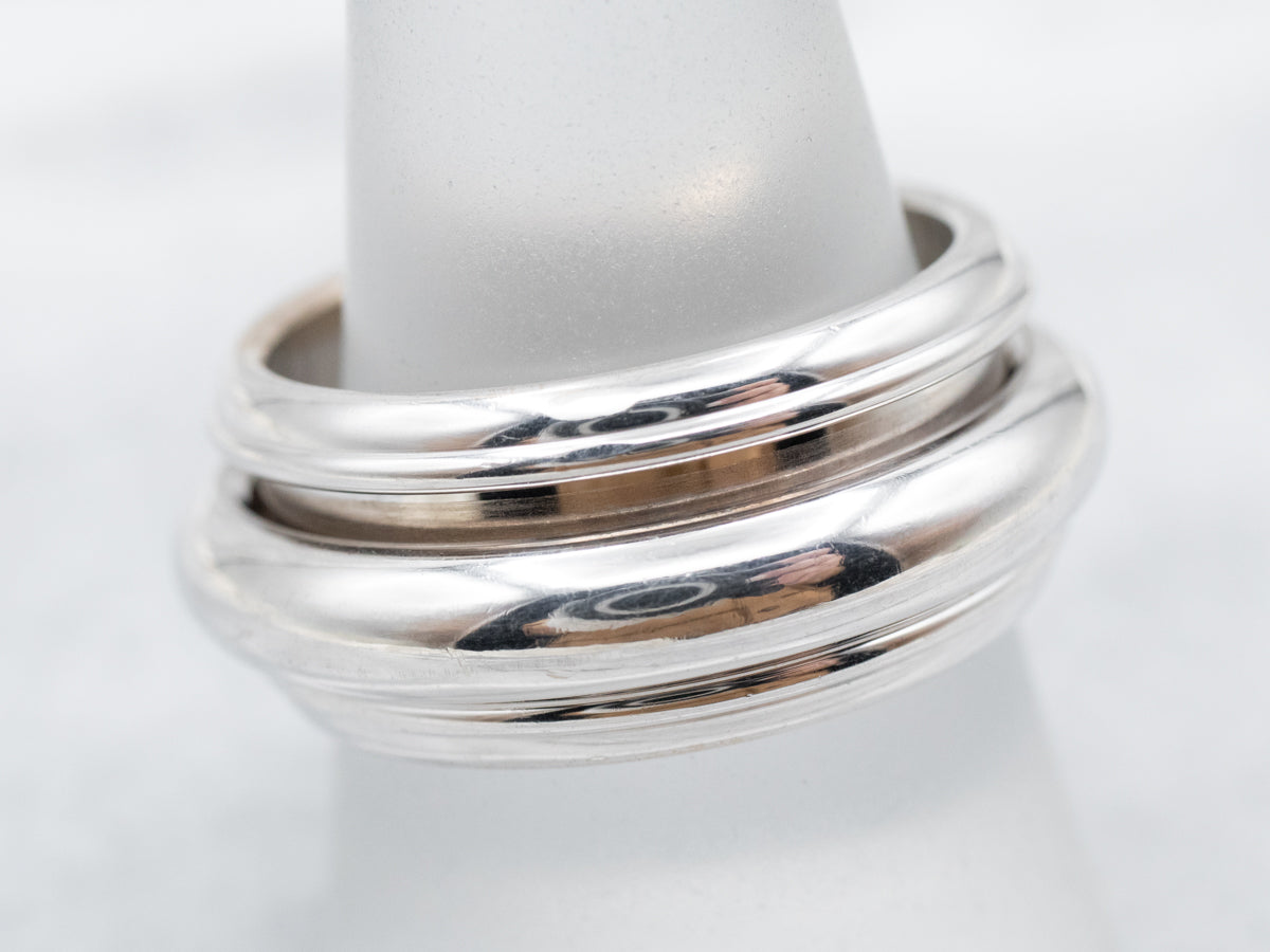 Bold 18-Karat Gold Piaget Spinner Band