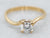 Dainty Diamond Bypass Engagement Ring