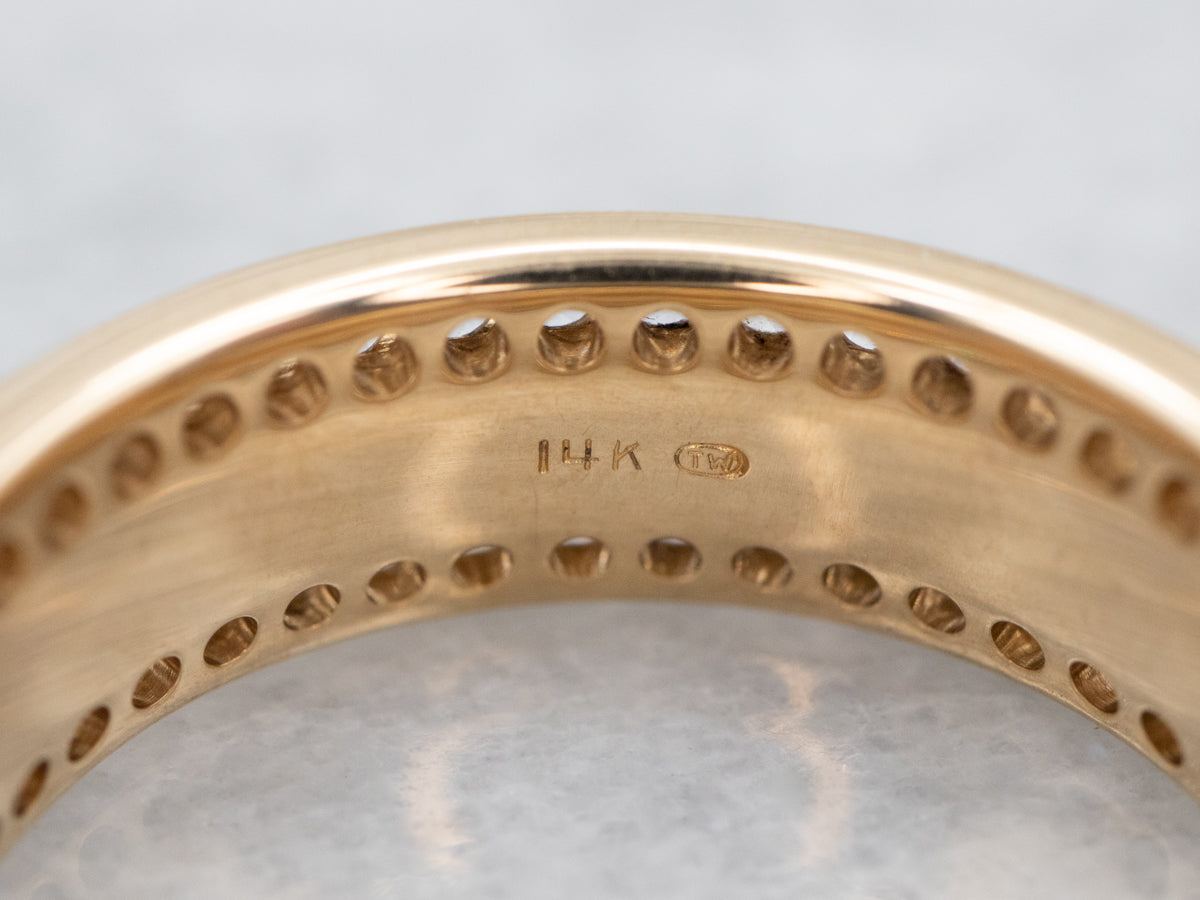 Double Row Diamond Eternity Band